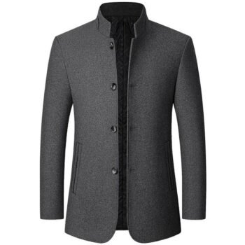 Manteau à la mode - Gris, 2XL