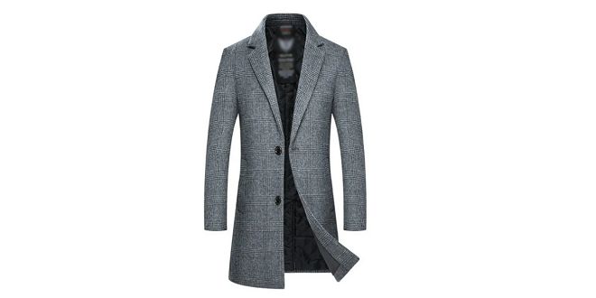 Manteau en laine pour homme mode 2024